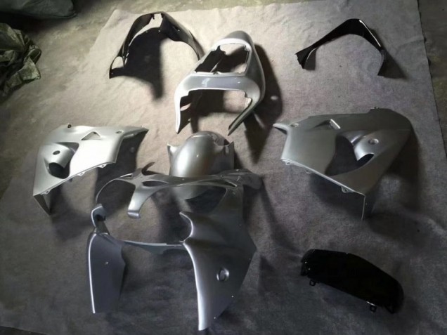 Kit Carenagem Kawasaki ZX9R 2002-2003 - Prata Preto Brilhante
