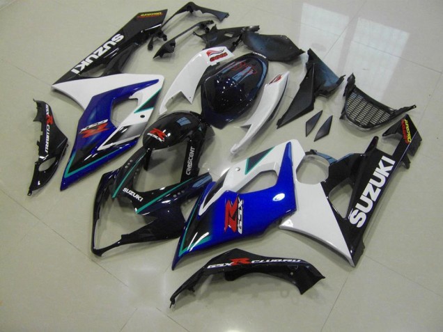 Kit Carenagem Suzuki GSXR 1000 K5 2005-2006 - Azul Branco Kit Carenagem Suzuki GSXR 1000 K5 2005-2006 - Azul Branco