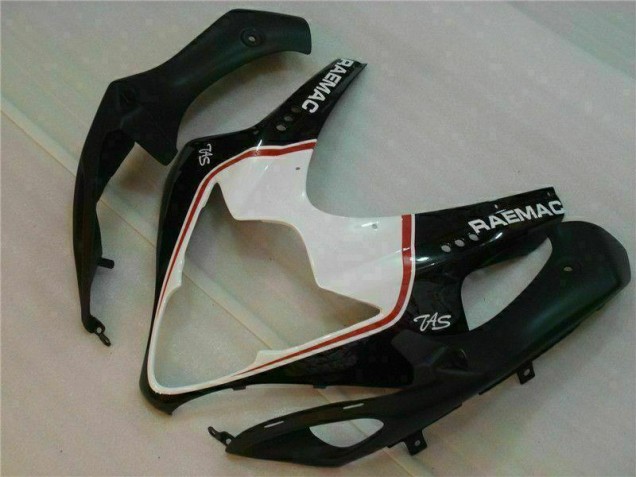 Kit Carenagem Suzuki GSXR 1000 K5 2005-2006 - Branco Preto Kit Carenagem Suzuki GSXR 1000 K5 2005-2006 - Branco Preto