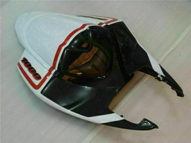 Kit Carenagem Suzuki GSXR 1000 K5 2005-2006 - Branco Preto Kit Carenagem Suzuki GSXR 1000 K5 2005-2006 - Branco Preto
