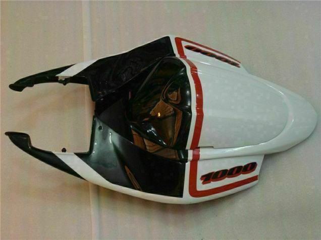 Kit Carenagem Suzuki GSXR 1000 K5 2005-2006 - Branco Preto Kit Carenagem Suzuki GSXR 1000 K5 2005-2006 - Branco Preto
