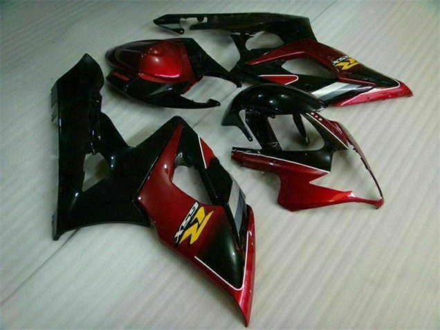 Kit Carenagem Suzuki GSXR 1000 K5 2005-2006 - Vermelho Preto Kit Carenagem Suzuki GSXR 1000 K5 2005-2006 - Vermelho Preto