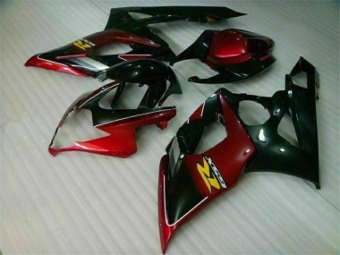 Kit Carenagem Suzuki GSXR 1000 K5 2005-2006 - Vermelho Preto