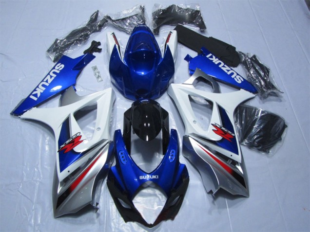 Kit Carenagem Suzuki GSXR 1000 K7 2007-2008 - Azul Branco Kit Carenagem Suzuki GSXR 1000 K7 2007-2008 - Azul Branco