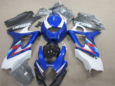 Kit Carenagem Suzuki GSXR 1000 K7 2007-2008 - Azul Branco