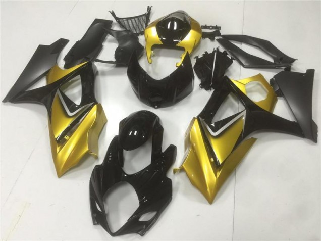 Kit Carenagem Suzuki GSXR 1000 K7 2007-2008 - Ouro Preto Kit Carenagem Suzuki GSXR 1000 K7 2007-2008 - Ouro Preto