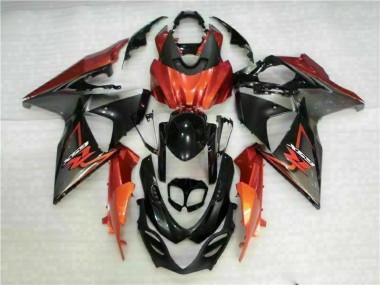 Kit Carenagem Suzuki GSXR 1000 K9 2009-2016 - Castanho Preto