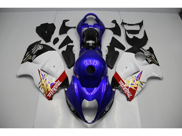 Kit Carenagem Suzuki GSXR 1300 Hayabusa 1996-2007 - Azul Branco