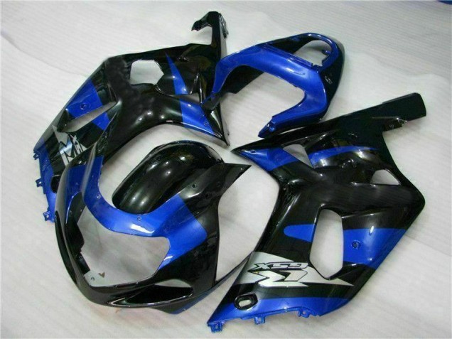 Kit Carenagem Suzuki GSXR 600 / 750 K1 K2 K3 2001-2003 - Azul Preto Kit Carenagem Suzuki GSXR 600 / 750 K1 K2 K3 2001-2003 - Azul Preto