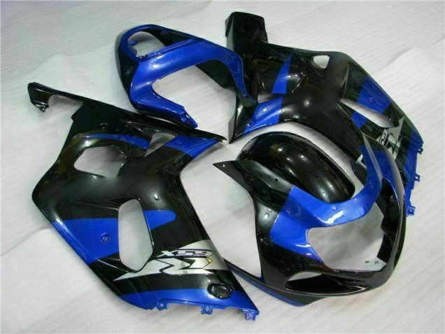 Kit Carenagem Suzuki GSXR 600 / 750 K1 K2 K3 2001-2003 - Azul Preto Kit Carenagem Suzuki GSXR 600 / 750 K1 K2 K3 2001-2003 - Azul Preto