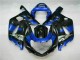 Kit Carenagem Suzuki GSXR 600 / 750 K1 K2 K3 2001-2003 - Azul Preto Kit Carenagem Suzuki GSXR 600 / 750 K1 K2 K3 2001-2003 - Azul Preto