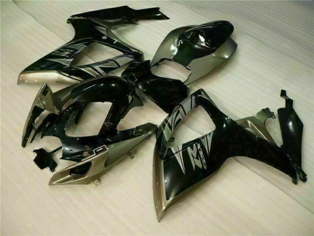 Kit Carenagem Suzuki GSXR 600 / 750 K6 2006-2007 - Preto Cinzento