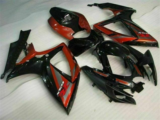 Kit Carenagem Suzuki GSXR 600 / 750 K6 2006-2007 - Preto Vermelho Kit Carenagem Suzuki GSXR 600 / 750 K6 2006-2007 - Preto Vermelho