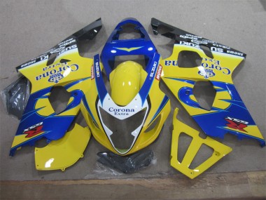 Kit Carenagem Suzuki GSXR 600 K4 2004-2005 - Amarelo Azul Corona Extra