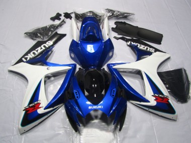 Kit Carenagem Suzuki GSXR 600 K6 2006-2007 - Azul Branco