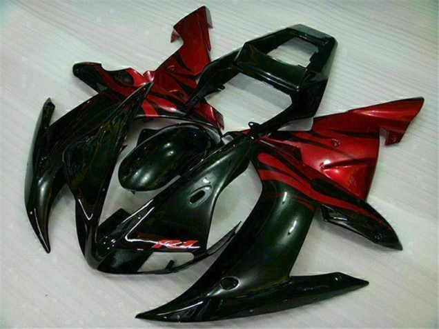 Kit Carenagem Yamaha R1 2002-2003 - Preto Vermelho Kit Carenagem Yamaha R1 2002-2003 - Preto Vermelho