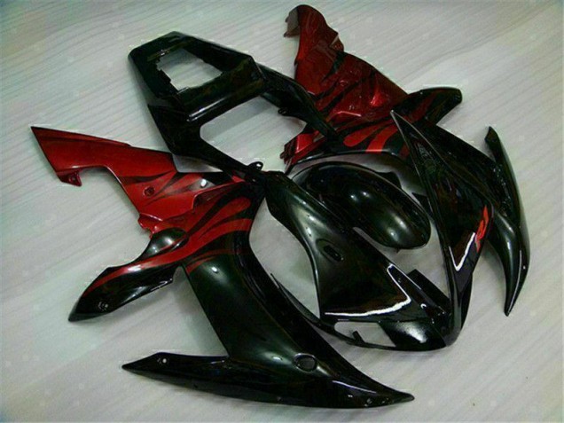 Kit Carenagem Yamaha R1 2002-2003 - Preto Vermelho Kit Carenagem Yamaha R1 2002-2003 - Preto Vermelho