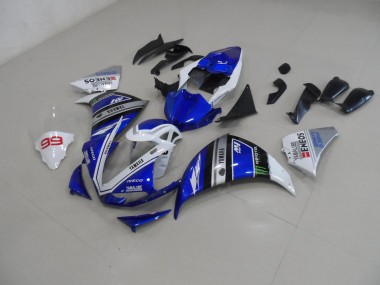 Kit Carenagem Yamaha R1 2009-2011 - Azul Branco