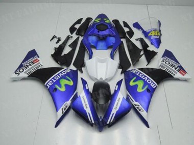 Kit Carenagem Yamaha R1 2012-2014 - Azul Branco Preto