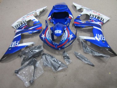 Kit Carenagem Yamaha R6 2003-2005 - Azul Branco Motul Fiat