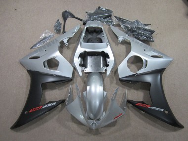Kit Carenagem Yamaha R6 2003-2005 - Prata Preto