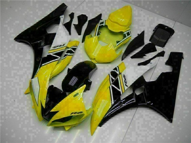 Kit Carenagem Yamaha R6 2006-2007 - Amarelo Preto Kit Carenagem Yamaha R6 2006-2007 - Amarelo Preto
