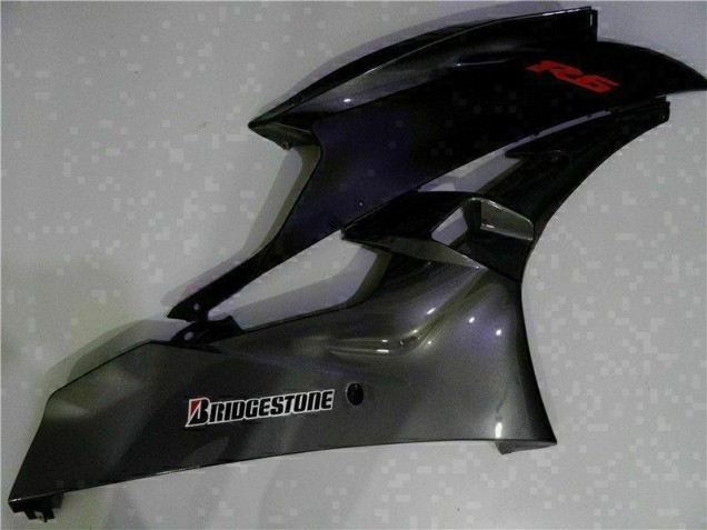 Kit Carenagem Yamaha R6 2006-2007 - Cinzento Preto Kit Carenagem Yamaha R6 2006-2007 - Cinzento Preto