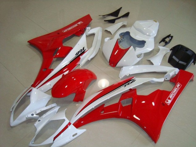 Kit Carenagem Yamaha R6 2006-2007 - Vermelho Branco Kit Carenagem Yamaha R6 2006-2007 - Vermelho Branco