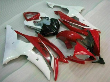 Kit Carenagem Yamaha R6 2008-2016 - Vermelho Branco