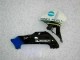 Kit Completo Carenagem Honda CBR 600RR 2003-2004 - Branco Preto Kit Completo Carenagem Honda CBR 600RR 2003-2004 - Branco Preto