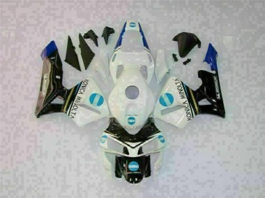Kit Completo Carenagem Honda CBR 600RR 2003-2004 - Branco Preto