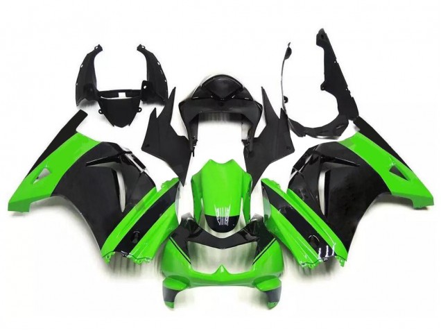 Kit Completo Carenagem Kawasaki EX250 2008-2012 - Verde Preto Kit Completo Carenagem Kawasaki EX250 2008-2012 - Verde Preto