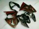 Kit Completo Carenagem Kawasaki ZX6R 2000-2002 - Preto Vermelho Chama Kit Completo Carenagem Kawasaki ZX6R 2000-2002 - Preto Vermelho Chama