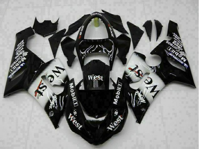 Kit Completo Carenagem Kawasaki ZX6R 2005-2006 - Preto Kit Completo Carenagem Kawasaki ZX6R 2005-2006 - Preto