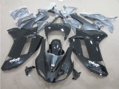 Kit Completo Carenagem Kawasaki ZX6R 2007-2008 - Preto Branco