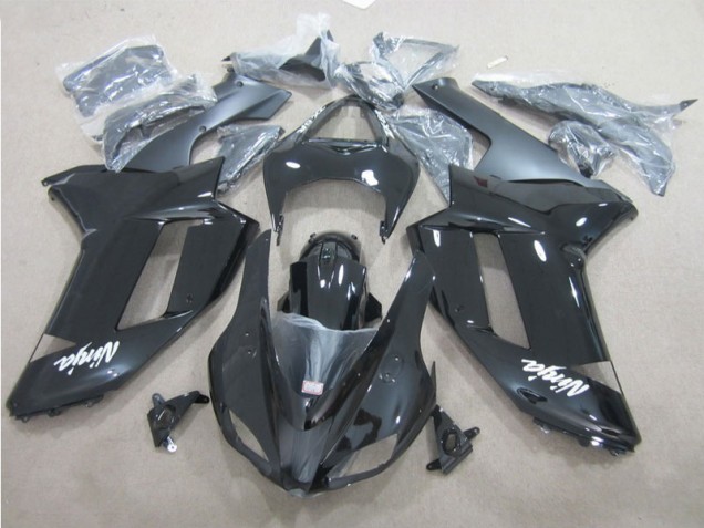 Kit Completo Carenagem Kawasaki ZX6R 2007-2008 - Preto Branco Kit Completo Carenagem Kawasaki ZX6R 2007-2008 - Preto Branco