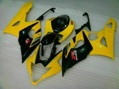 Kit Completo Carenagem Suzuki GSXR 1000 K5 2005-2006 - Amarelo Preto