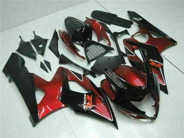 Kit Completo Carenagem Suzuki GSXR 1000 K5 2005-2006 - Vermelho Preto Kit Completo Carenagem Suzuki GSXR 1000 K5 2005-2006 - Vermelho Preto