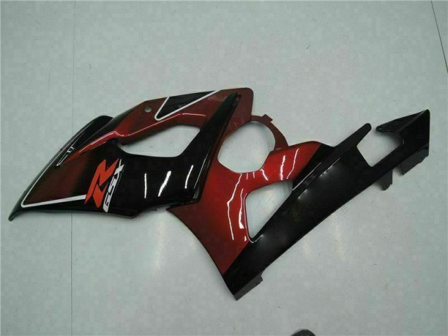 Kit Completo Carenagem Suzuki GSXR 1000 K5 2005-2006 - Vermelho Preto Kit Completo Carenagem Suzuki GSXR 1000 K5 2005-2006 - Vermelho Preto