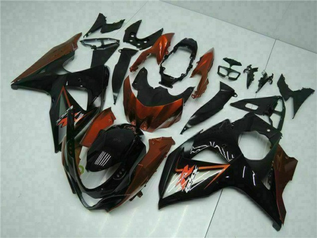 Kit Completo Carenagem Suzuki GSXR 1000 K9 2009-2016 - Castanho Preto Kit Completo Carenagem Suzuki GSXR 1000 K9 2009-2016 - Castanho Preto