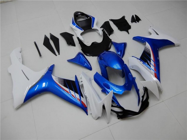 Kit Completo Carenagem Suzuki GSXR 600 / 750 K11 2011-2021 - Azul Branco Kit Completo Carenagem Suzuki GSXR 600 / 750 K11 2011-2021 - Azul Branco