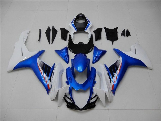 Kit Completo Carenagem Suzuki GSXR 600 / 750 K11 2011-2021 - Azul Branco Kit Completo Carenagem Suzuki GSXR 600 / 750 K11 2011-2021 - Azul Branco