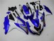 Kit Completo Carenagem Suzuki GSXR 600 / 750 K8 2008-2010 - Branco Azul Kit Completo Carenagem Suzuki GSXR 600 / 750 K8 2008-2010 - Branco Azul