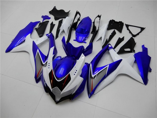 Kit Completo Carenagem Suzuki GSXR 600 / 750 K8 2008-2010 - Branco Azul Kit Completo Carenagem Suzuki GSXR 600 / 750 K8 2008-2010 - Branco Azul