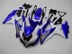 Kit Completo Carenagem Suzuki GSXR 600 / 750 K8 2008-2010 - Branco Azul Kit Completo Carenagem Suzuki GSXR 600 / 750 K8 2008-2010 - Branco Azul