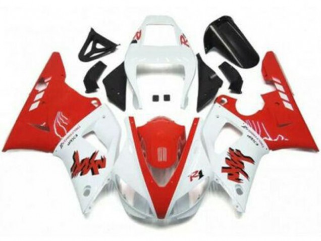 Kit Completo Carenagem Yamaha R1 1998-1999 - Vermelho Branco Kit Completo Carenagem Yamaha R1 1998-1999 - Vermelho Branco