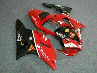 Kit Completo Carenagem Yamaha R1 2000-2001 - Vermelho