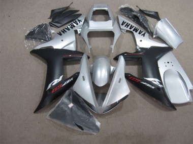 Kit Completo Carenagem Yamaha R1 2002-2003 - Preto Prata