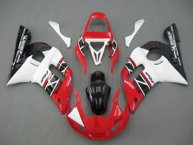 Kit Completo Carenagem Yamaha R6 1998-2002 - Vermelho Branco Preto