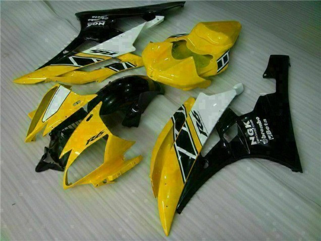 Kit Completo Carenagem Yamaha R6 2006-2007 - Amarelo Preto Kit Completo Carenagem Yamaha R6 2006-2007 - Amarelo Preto